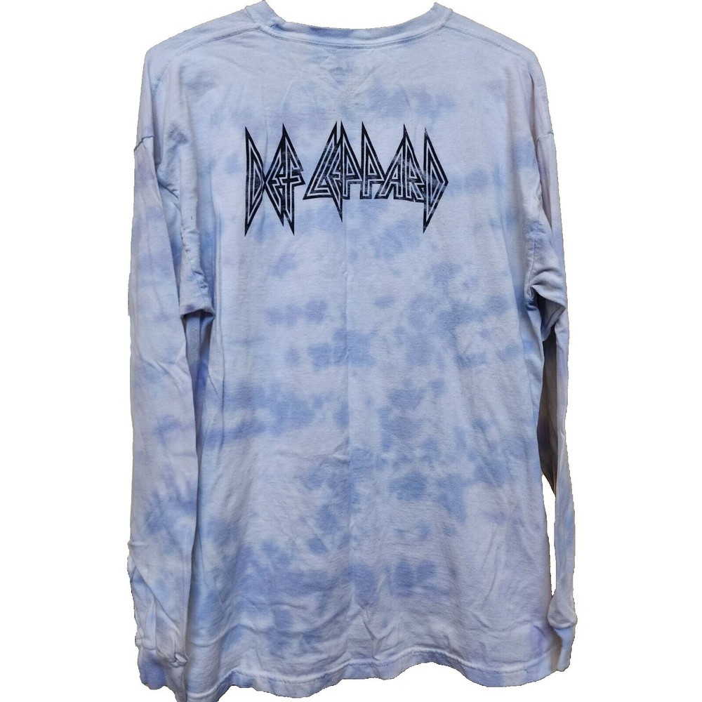 Def Leppard Long Sleeve Band T-Shirt High N Dry Plus Size 1X Tie-Dye - Picture 3 of 5